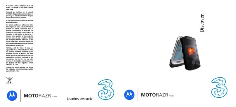 Motorola MotoRAZR V3 series User manual Motorola MotoRAZR V3 series User manual
