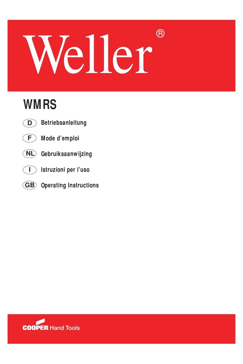 Weller WMRS operating instructions
