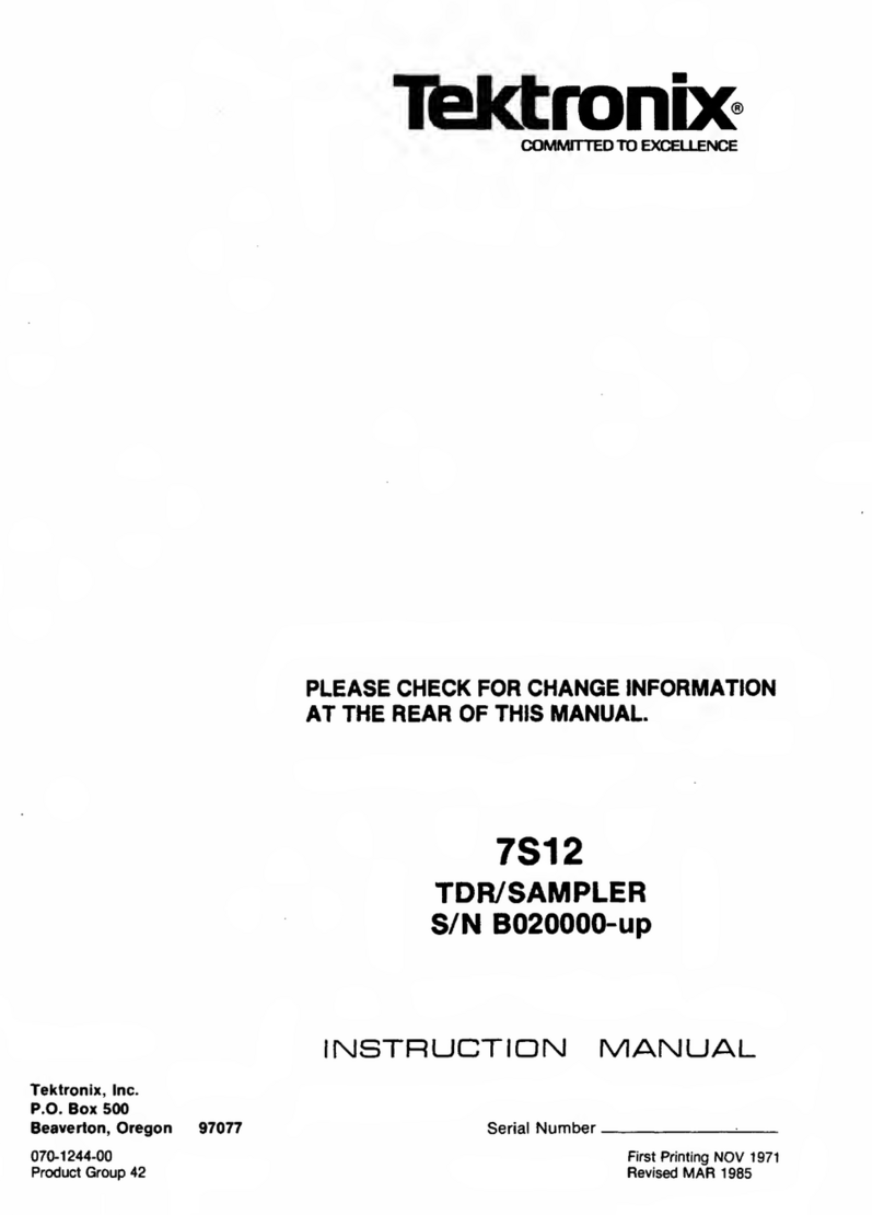 Tektronix 7S12 instruction manual