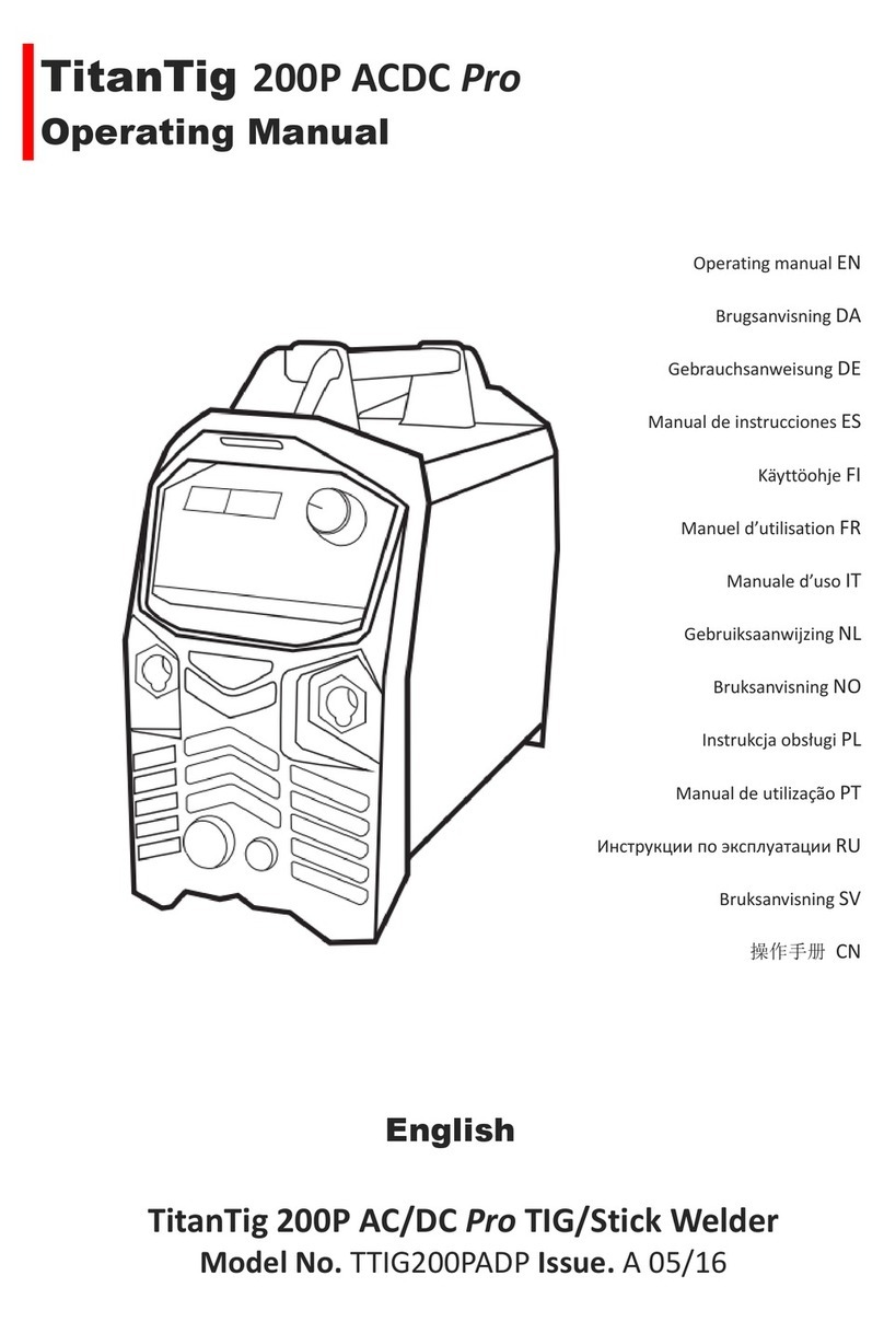Weldtronic TTIG200PADP User manual