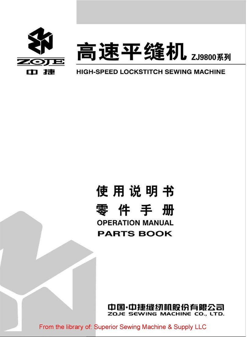 ZOJE ZJ9800 Operation manual
