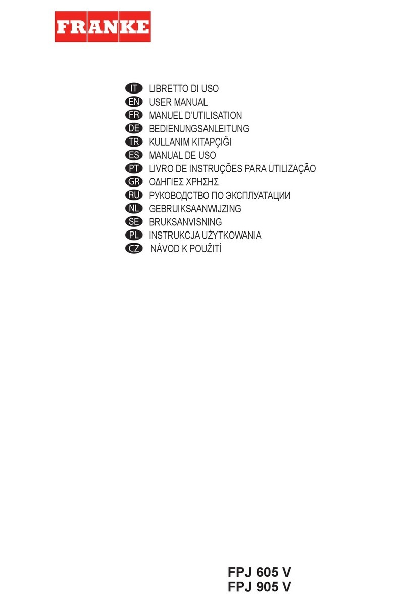 Franke FPJ 605 V user manual