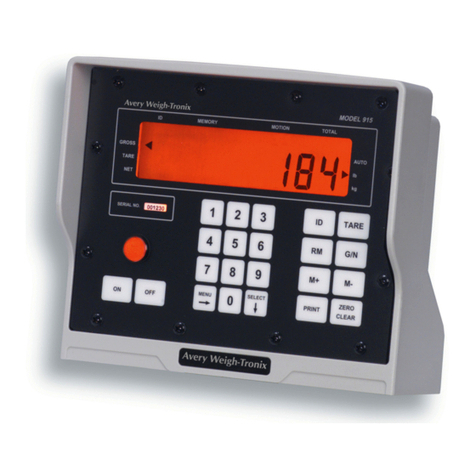 Avery Weigh-Tronix 915A User manual