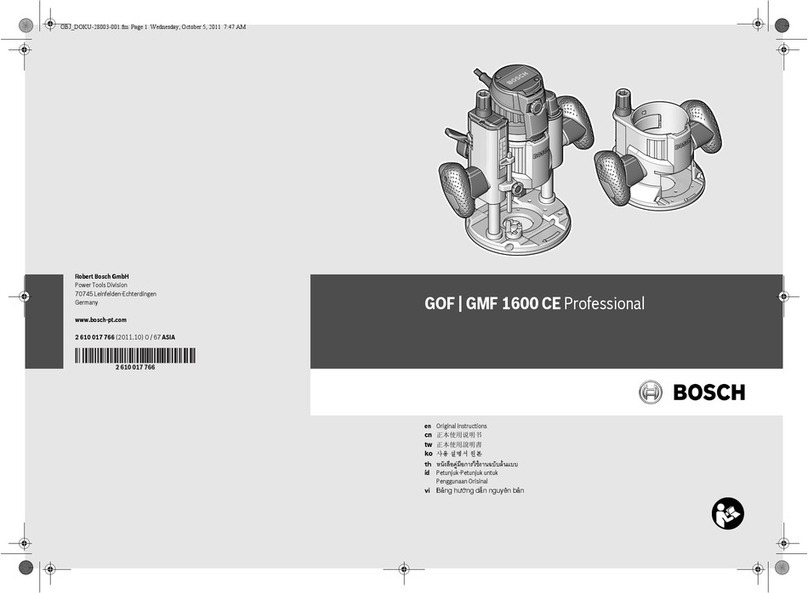 Bosch GOF 1600 Professional User manual