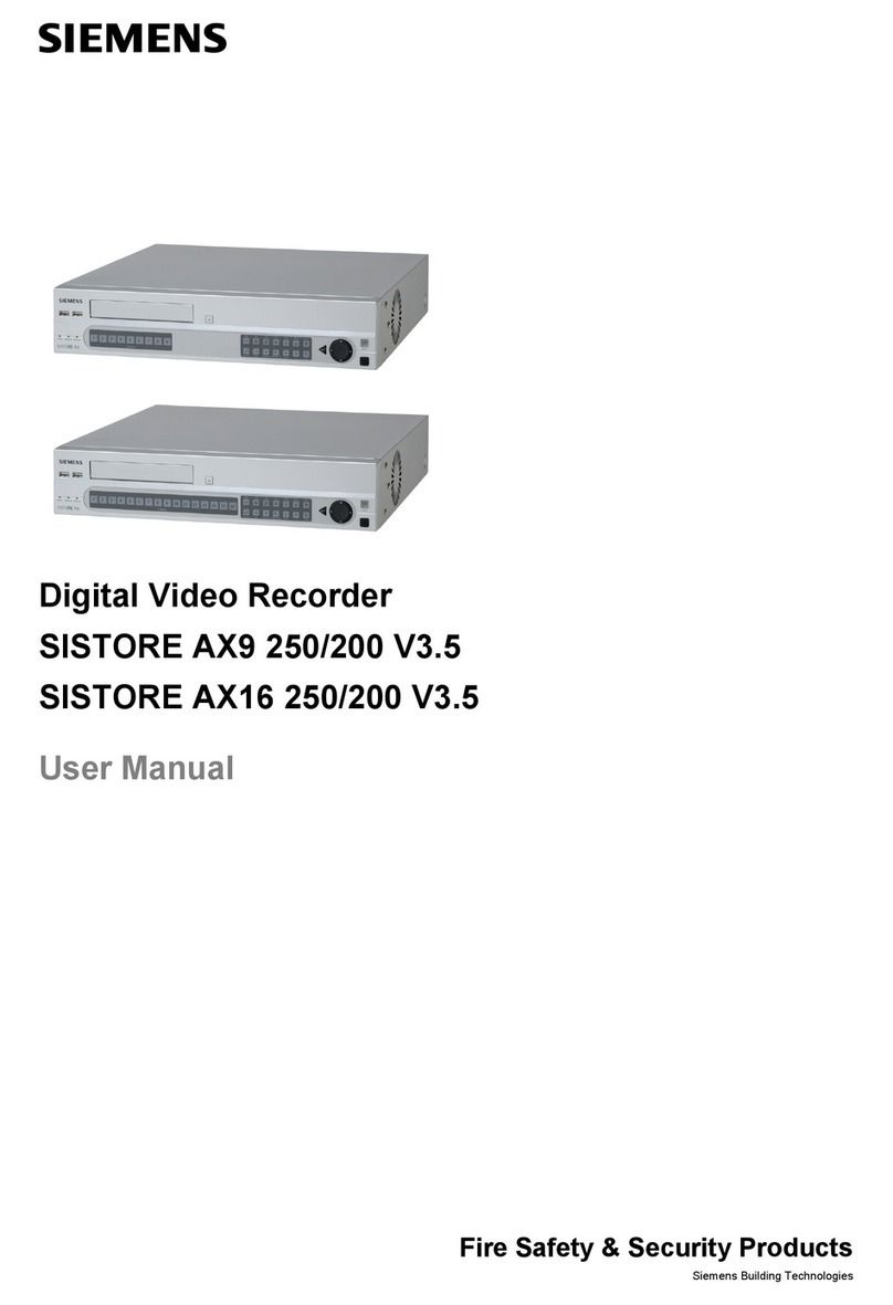 Siemens SISTORE AX9 250 user manual