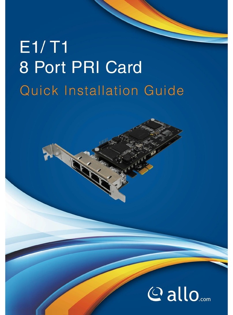 Allo.com 2aCP8e series Quick installation guide