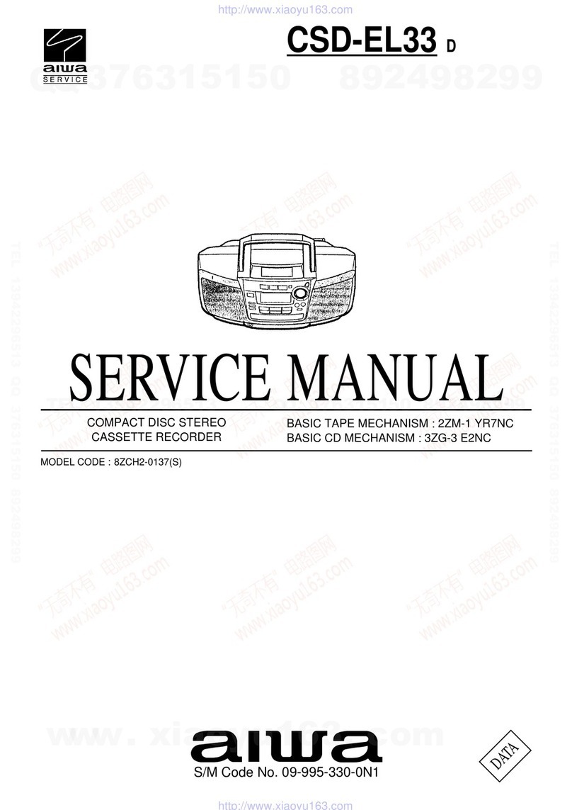 Aiwa CSD-EL33 Service manual