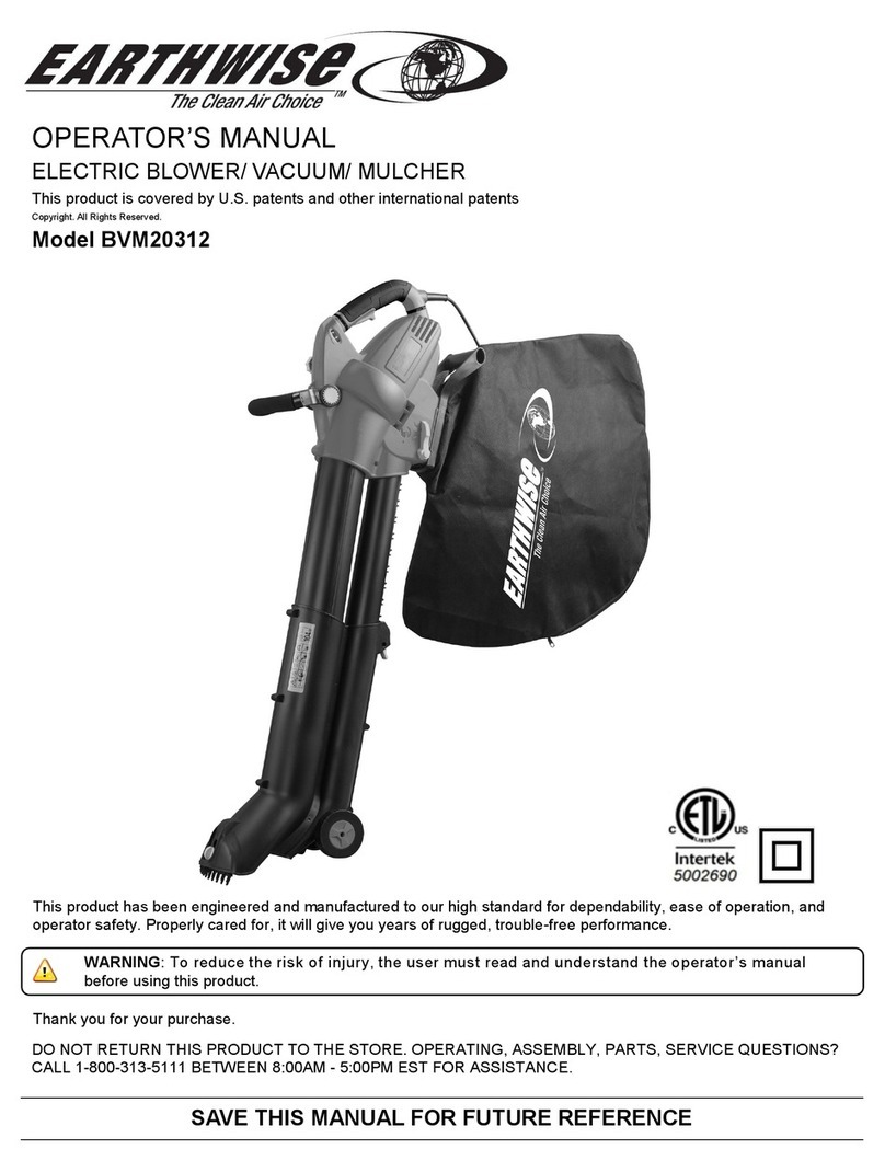 EarthWise BVM20312 Operator's manual