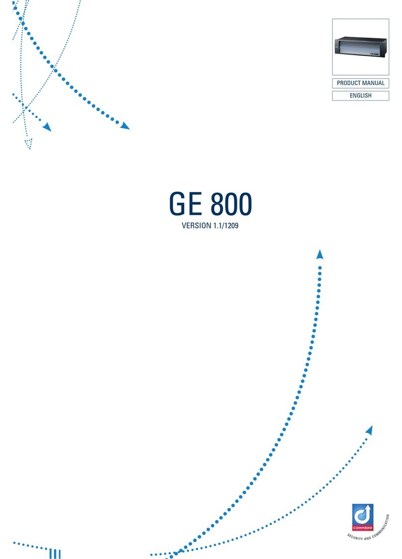Commend GE 800 product manual