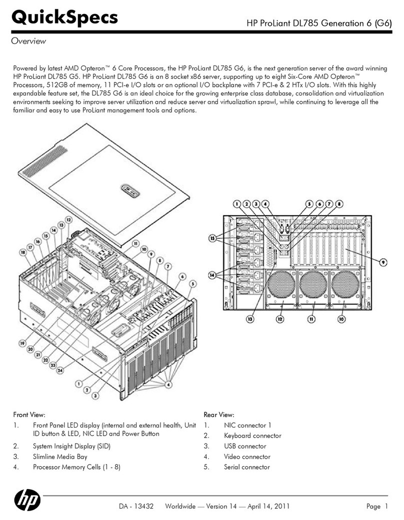 HP ProLiant DL785 Generation 6 (G6) User instructions