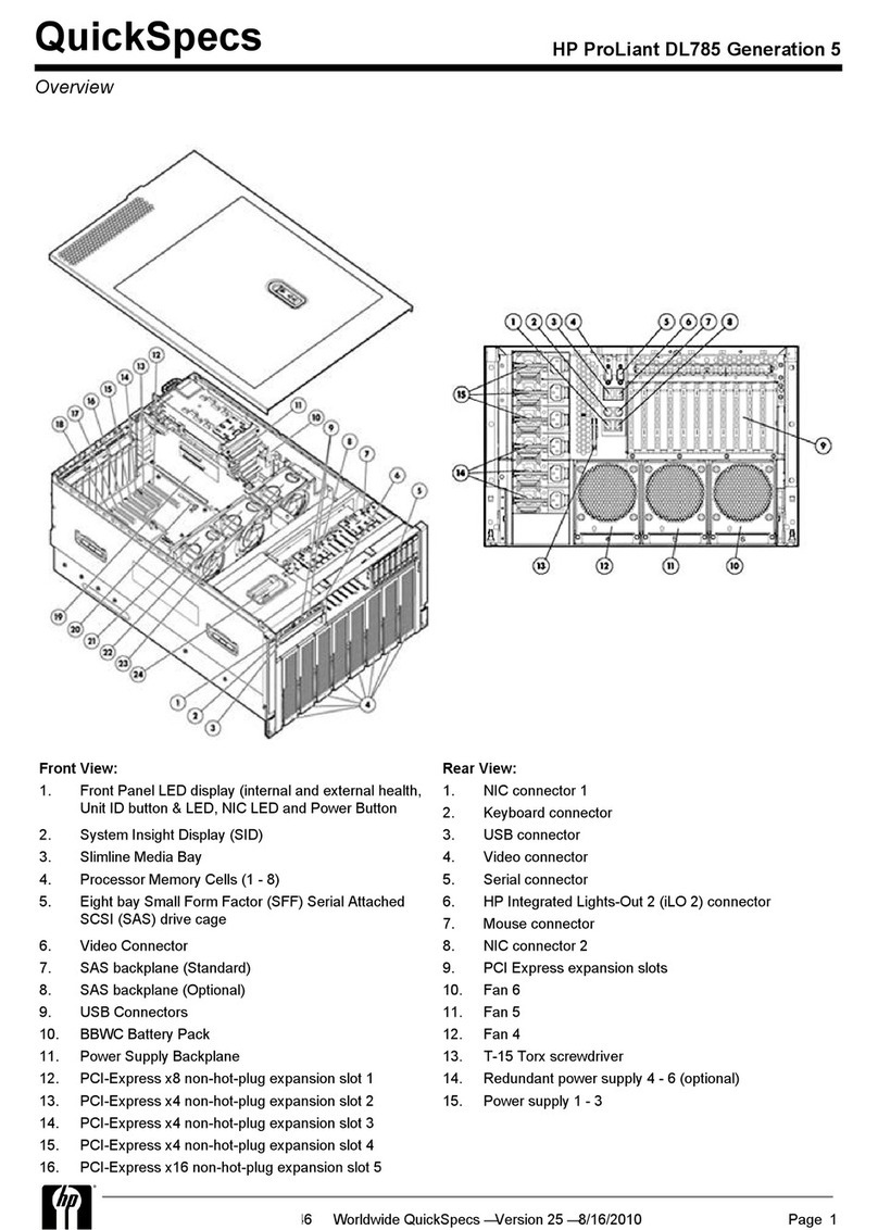 HP ProLiant DL785 Generation 5 User instructions