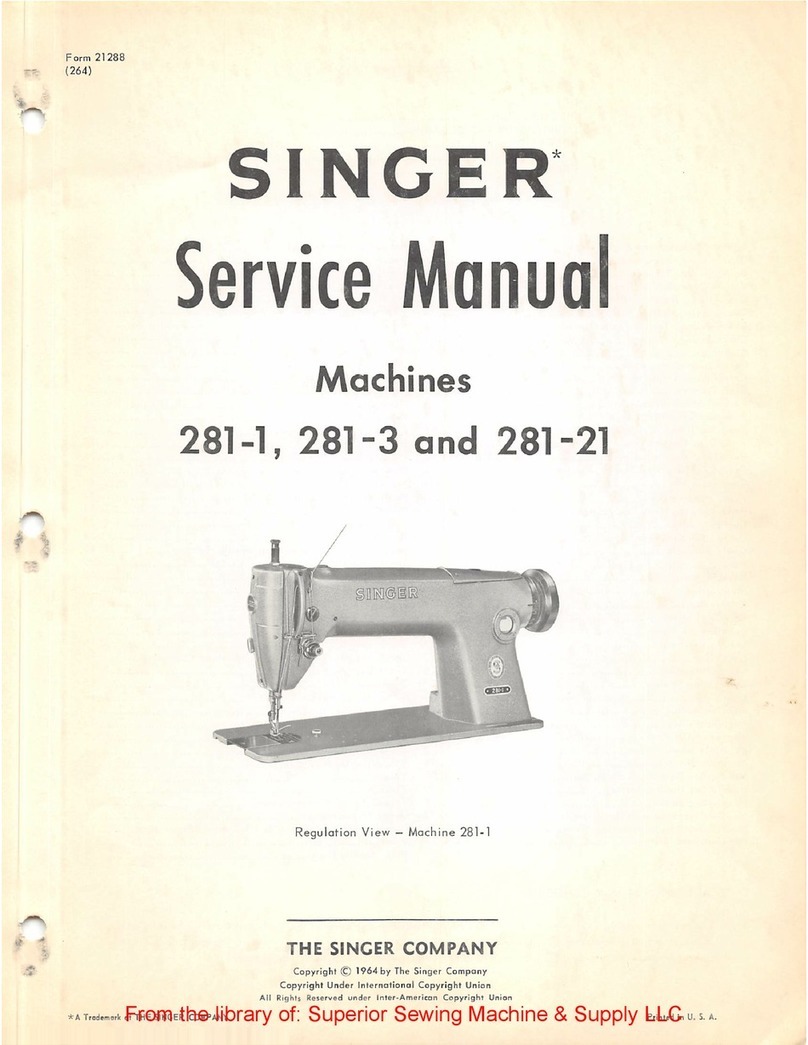 Singer 281-1 User manual Singer 281-1 User manual