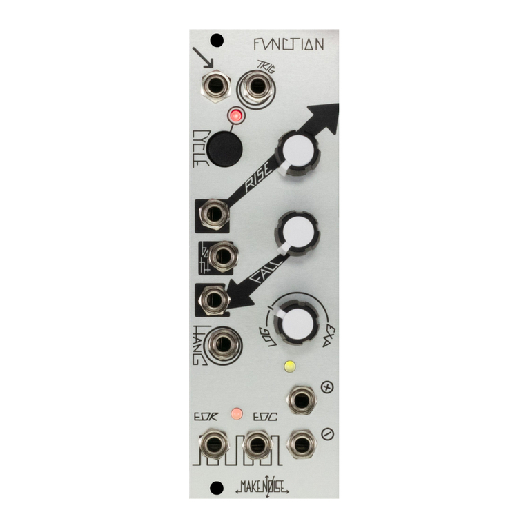Make Noise FUNCTION User manual Make Noise FUNCTION User manual