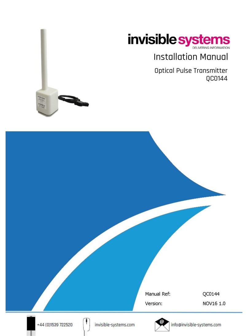 Invisible QC0144 installation manual Invisible QC0144 installation manual