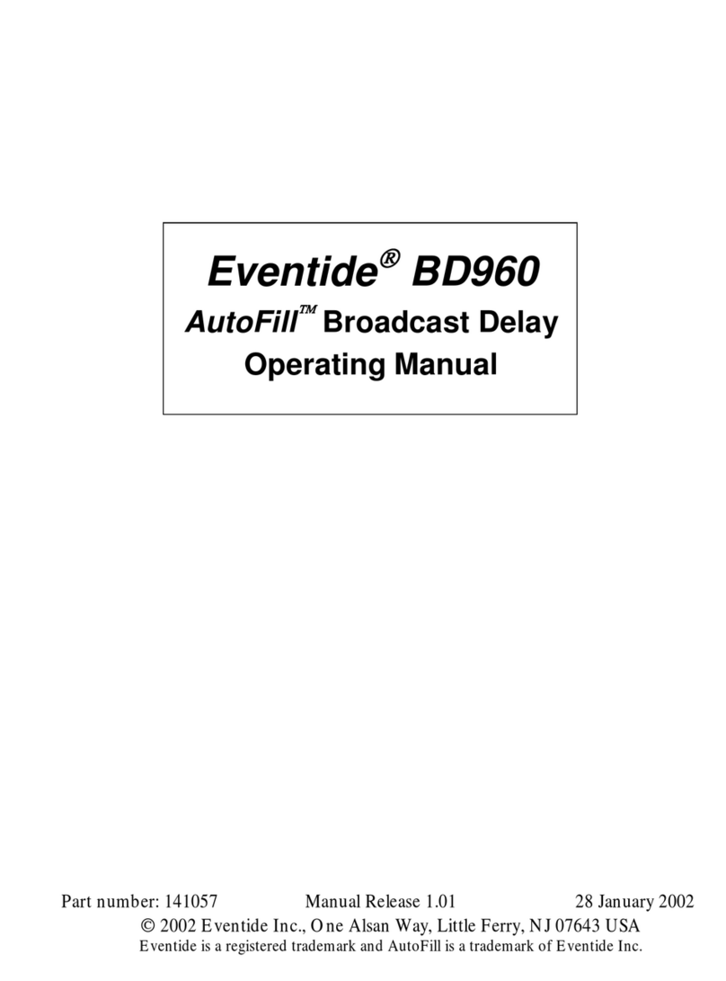 Eventide BD960 operating manual