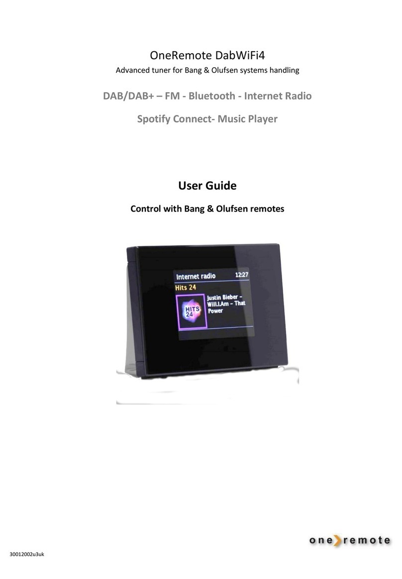 One Remote DabWiFi4 User manual One Remote DabWiFi4 User manual