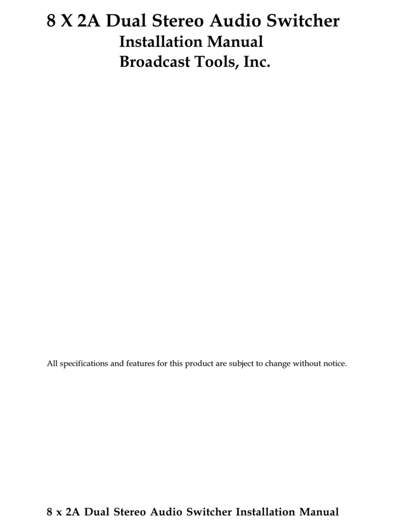 Broadcast Tools 8 x 2A User manual
