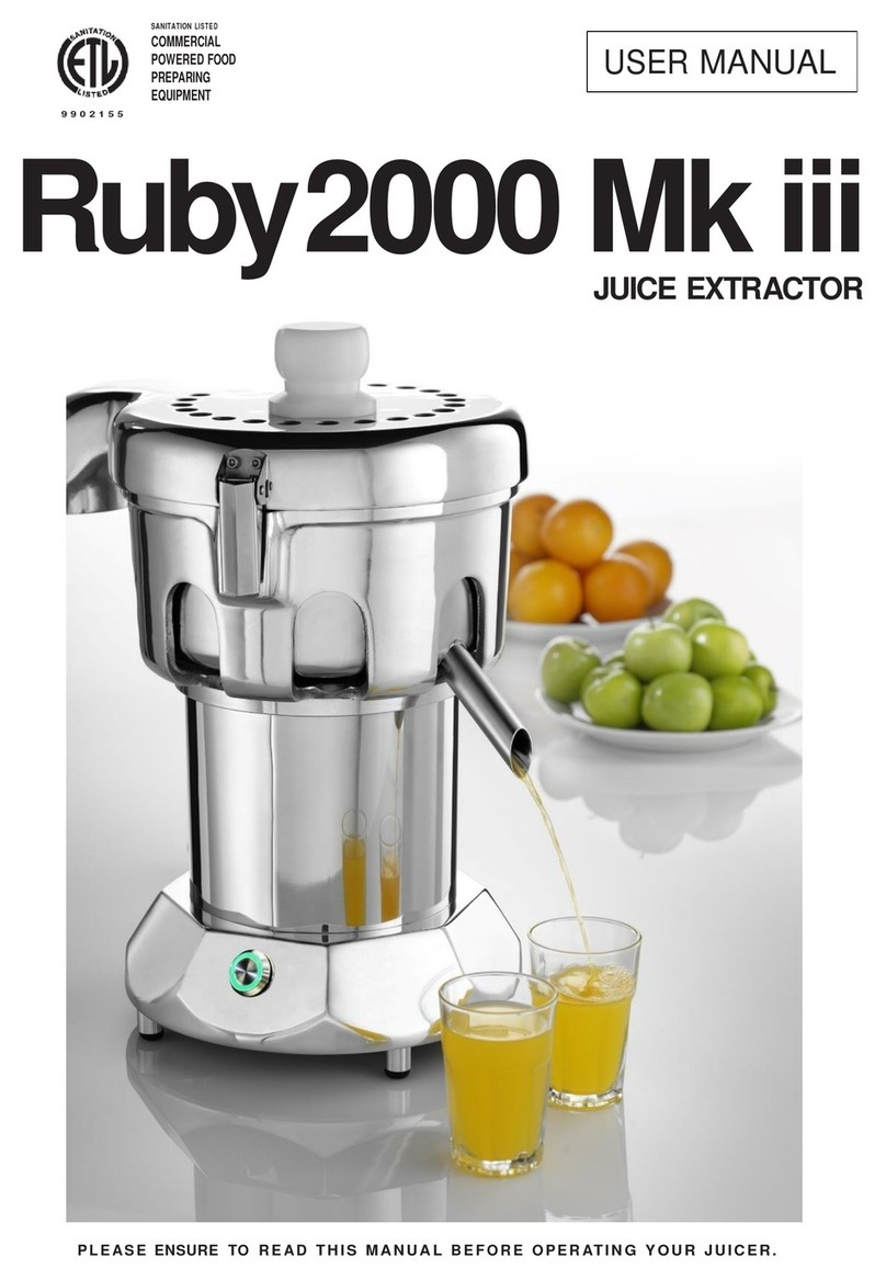 Nutrifaster Ruby2000 Mk iii user manual