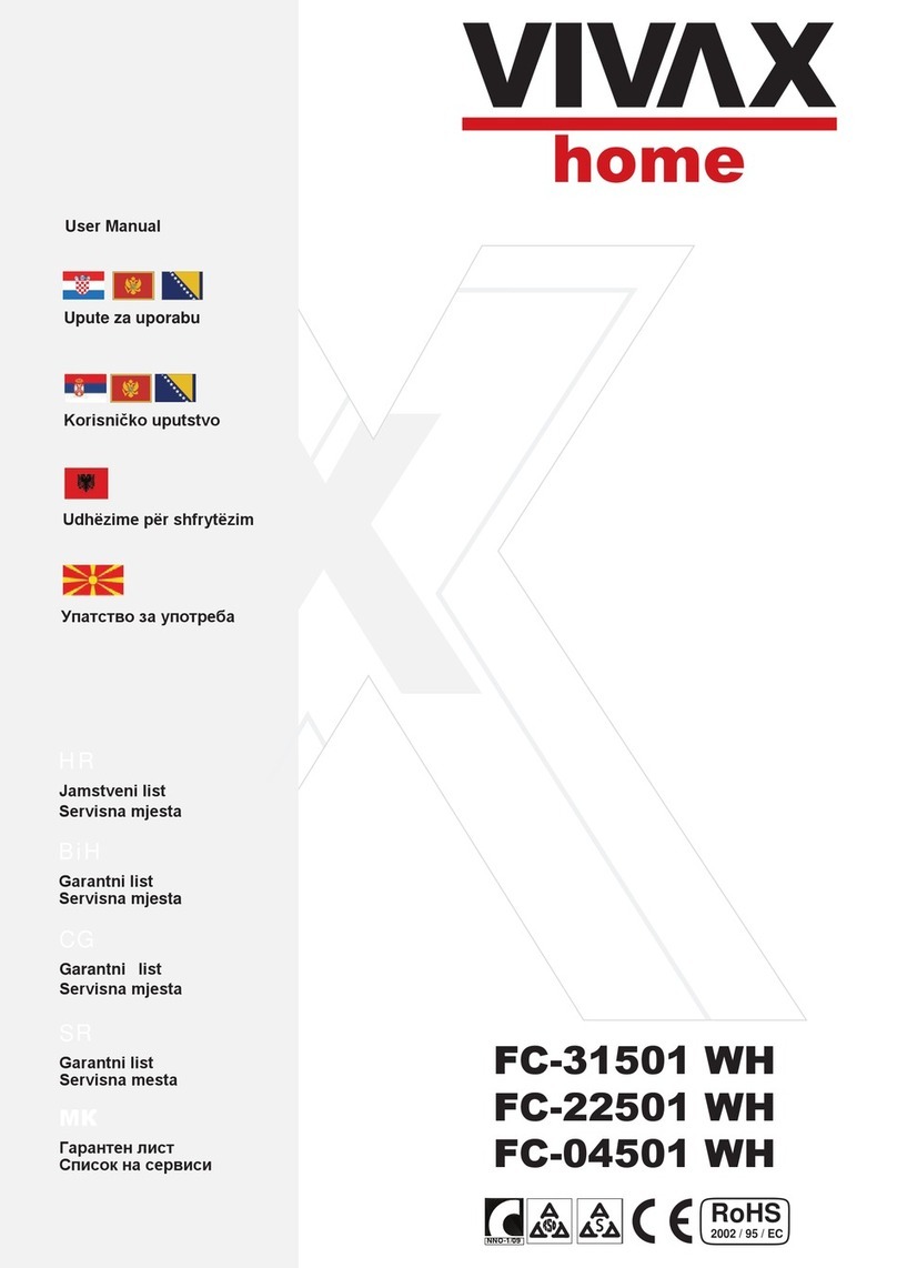 VIVAX home FC-31501 WH manual
