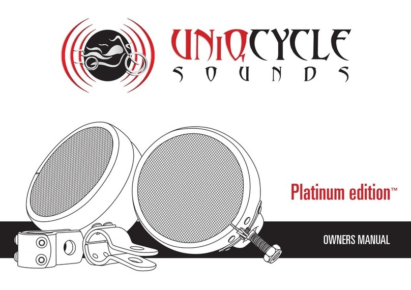 UNiQ Cycle Sounds Platinum edition User manual
