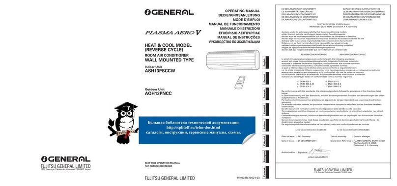 General ASH13PSCCW User manual