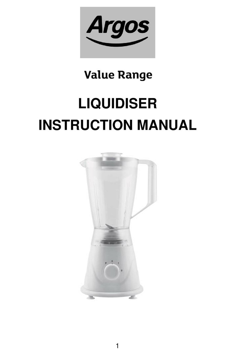 Argos LIQUIDISER User manual