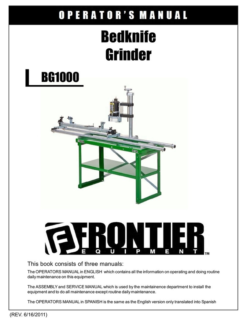 Frontier BG1000 Operator's manual