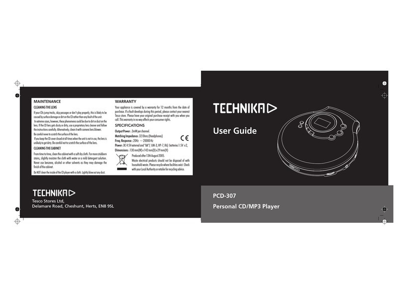 Technika PCD-307 user guide