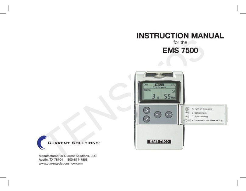 Current Solutions ems 7500 instruction manual Current Solutions ems 7500 instruction manual