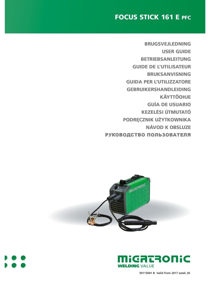 Migatronic FOCUS STICK 161 E PFC User manual