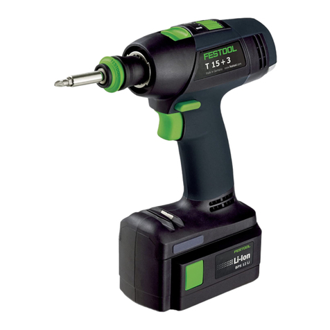 Festool T 15+3 Li Installation instructions