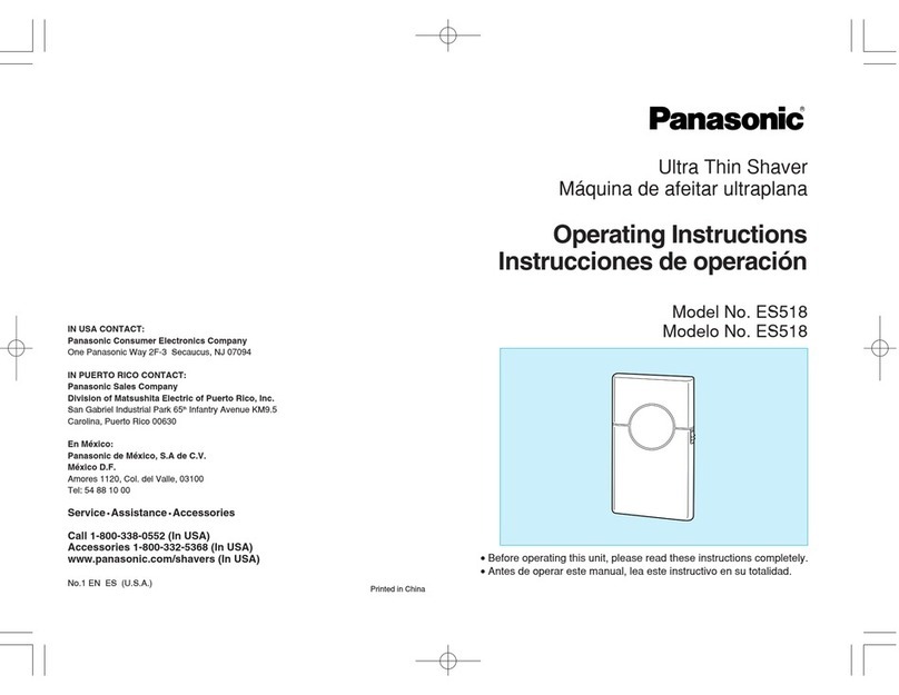Panasonic ES518 User manual