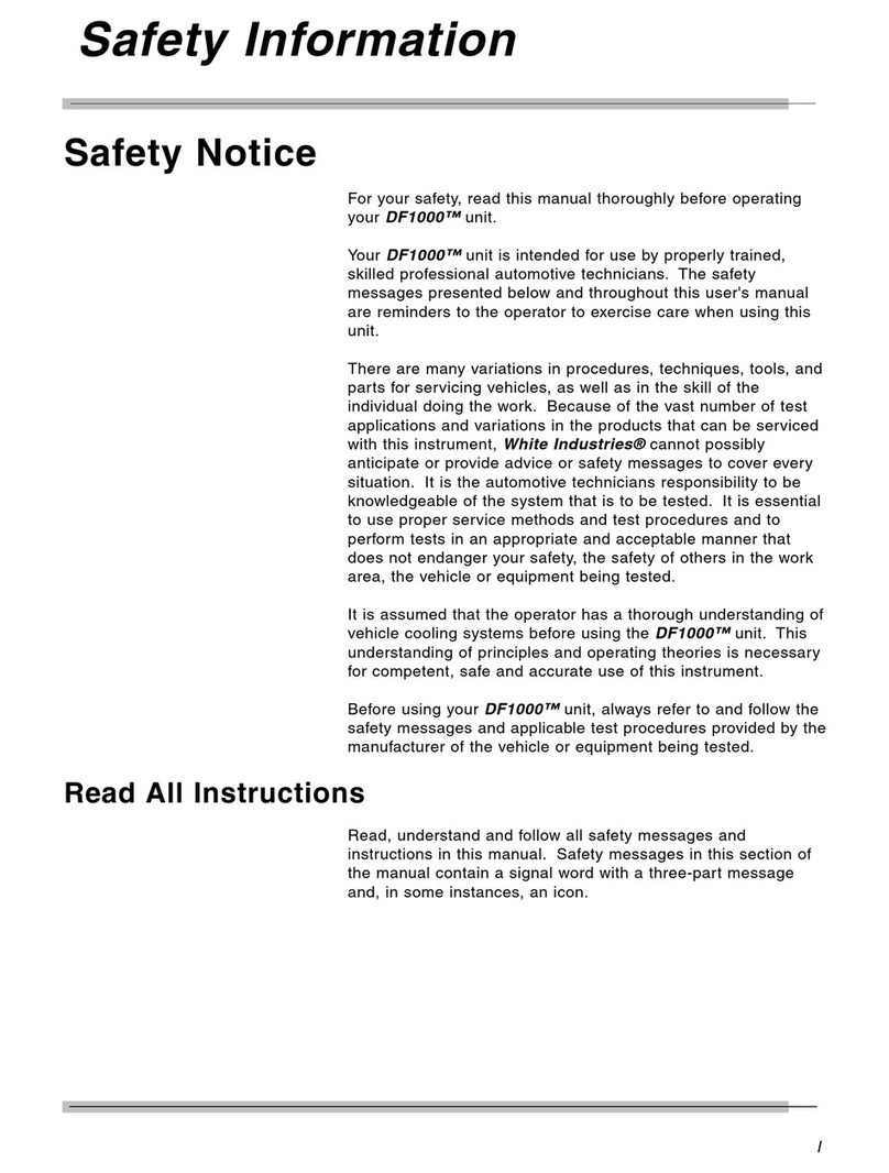 White Industries DF100 user manual