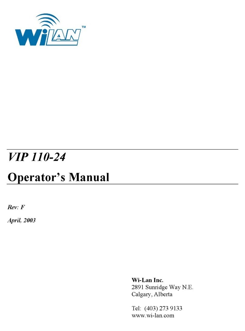 Wi-LAN VIP 110-24 Operator's manual Wi-LAN VIP 110-24 Operator's manual