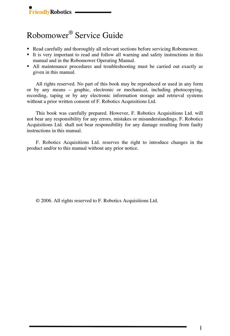 Friendly Robotics robomower RL350 User manual