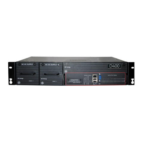 GE Multilin D400 User manual