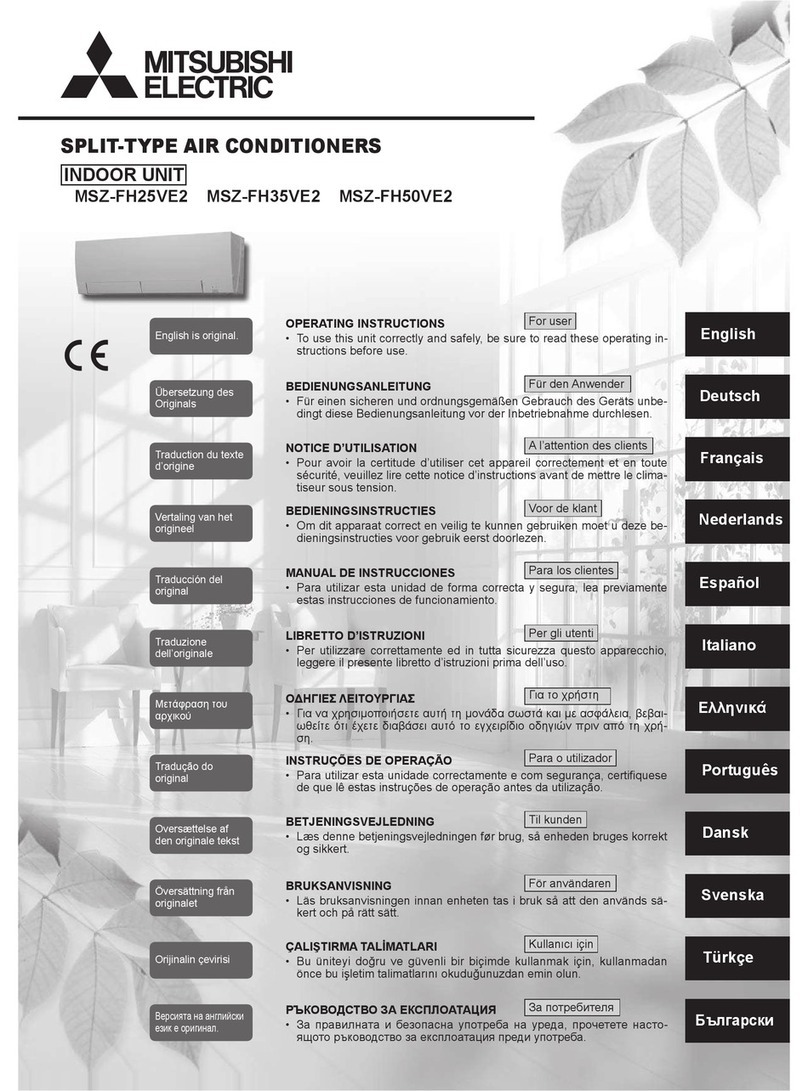 Mitsubishi Electric MSZ-FH25VE2 User manual