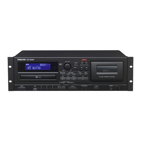 Tascam CD-A580 User manual
