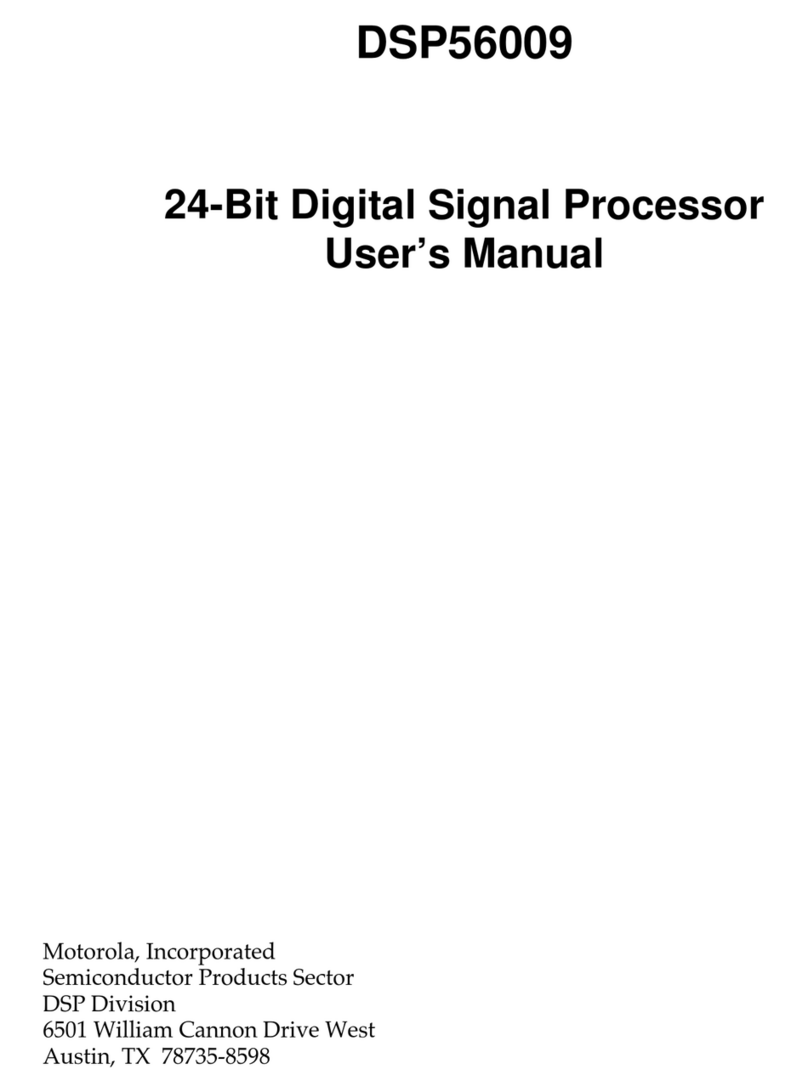 Motorola DSP56009 User manual