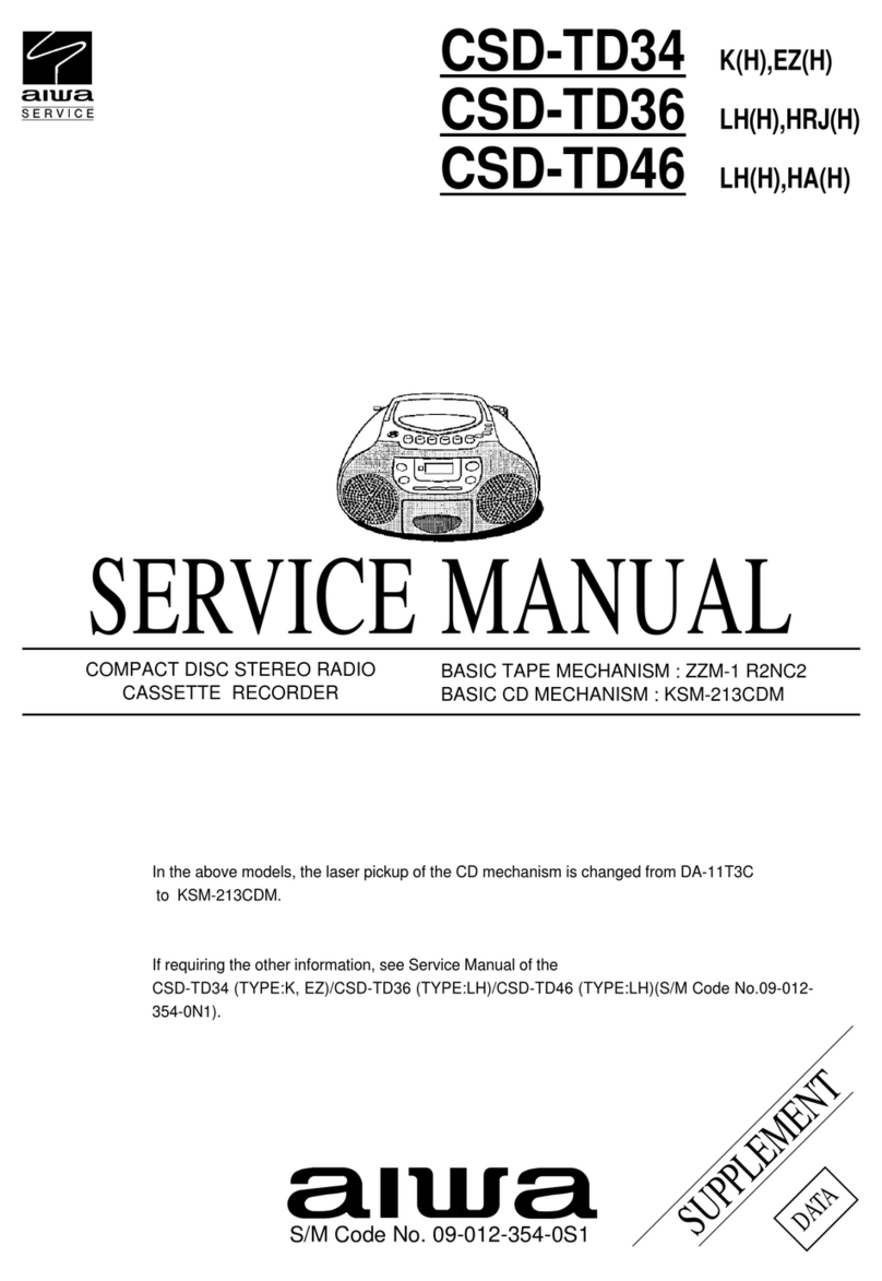 Aiwa csd-td34 k(h) Service manual