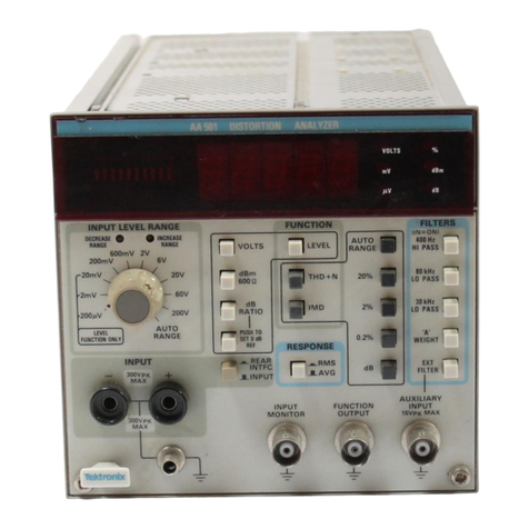Tektronix AA5001 User manual