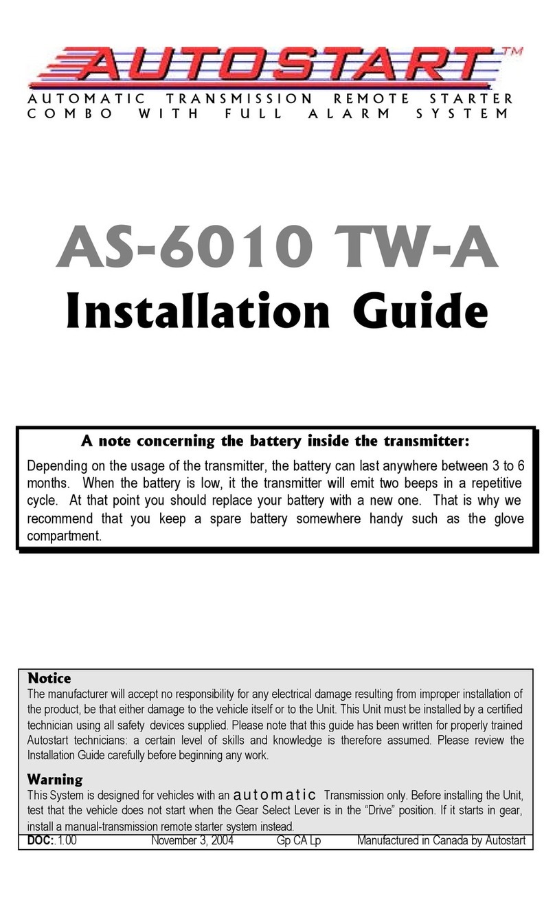 Autostart AS-6010 TW-A User manual