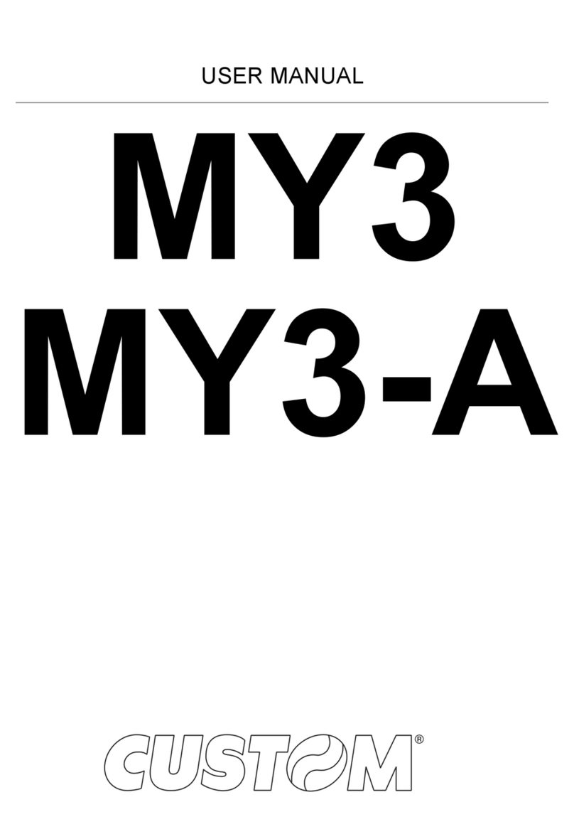 Custom Audio Electronics MY3 User manual