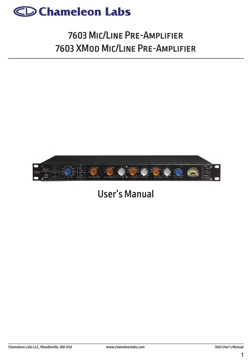 Chameleon Labs 7603 User manual