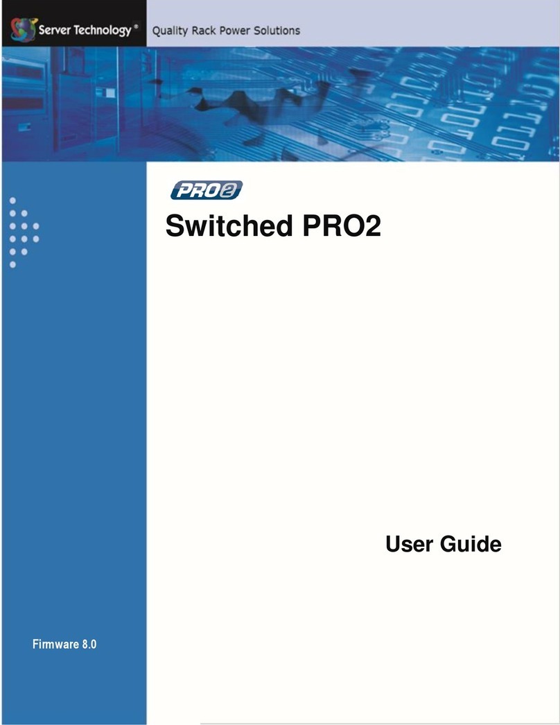 Server Technology switched pro2 User manual