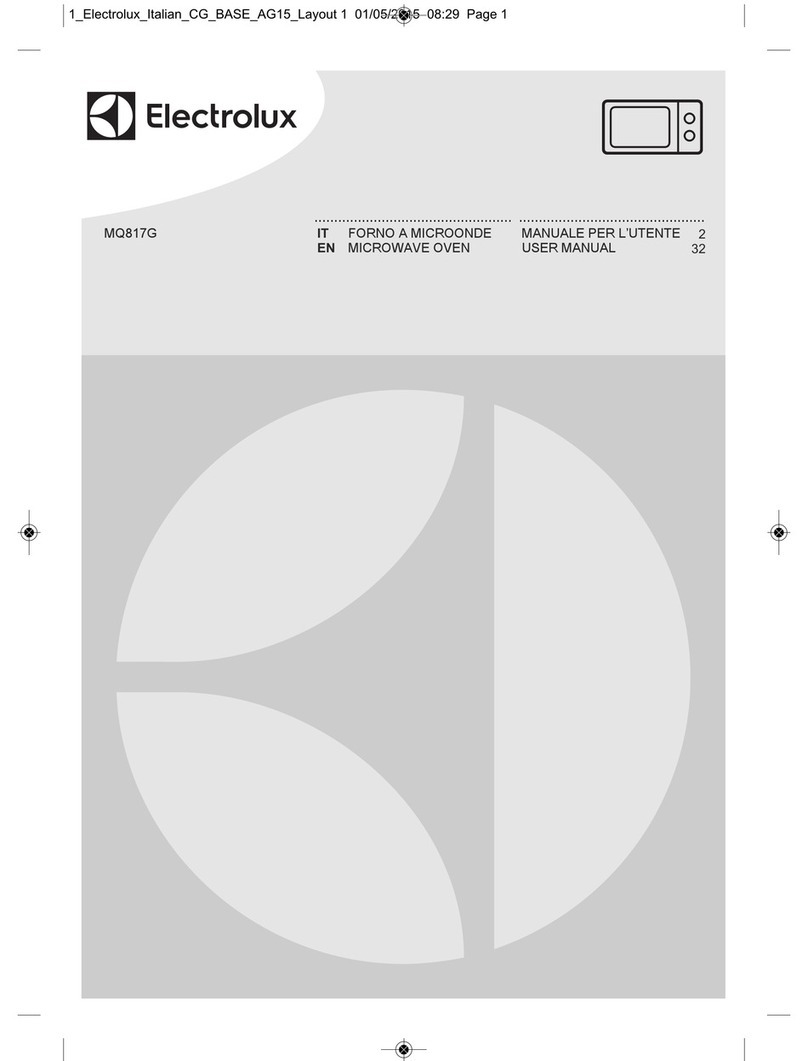 Electrolux MQ817G User manual