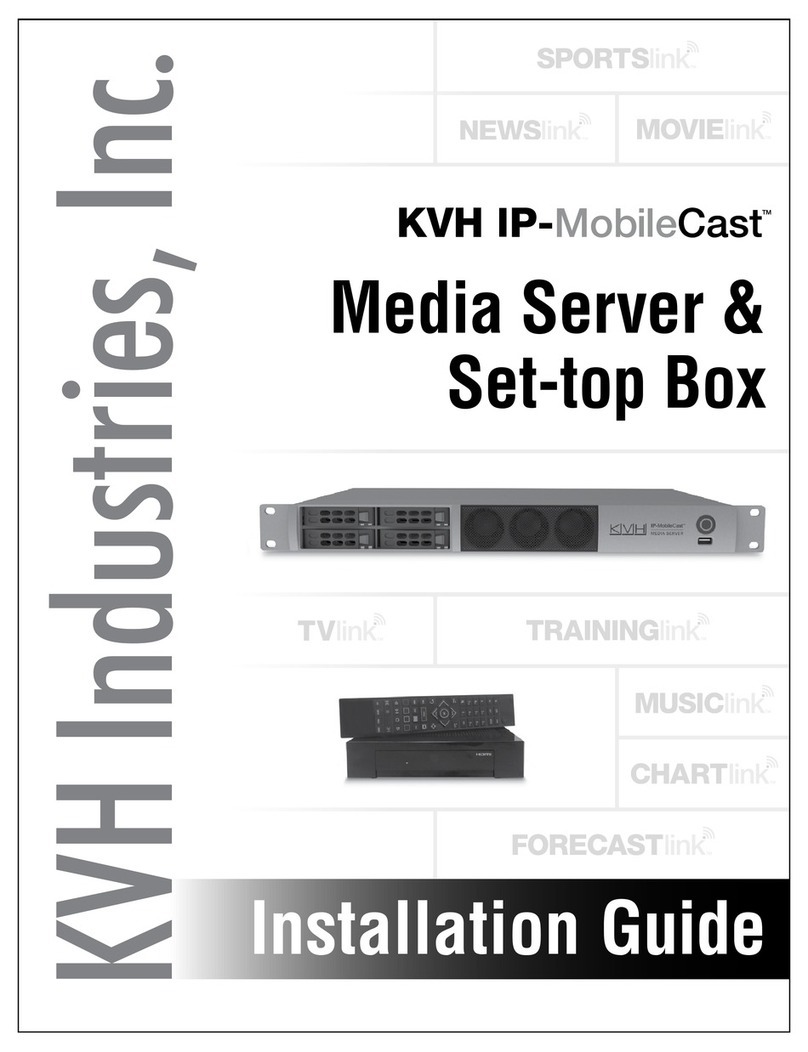 KVH Industries IP-MOBILECAST User manual