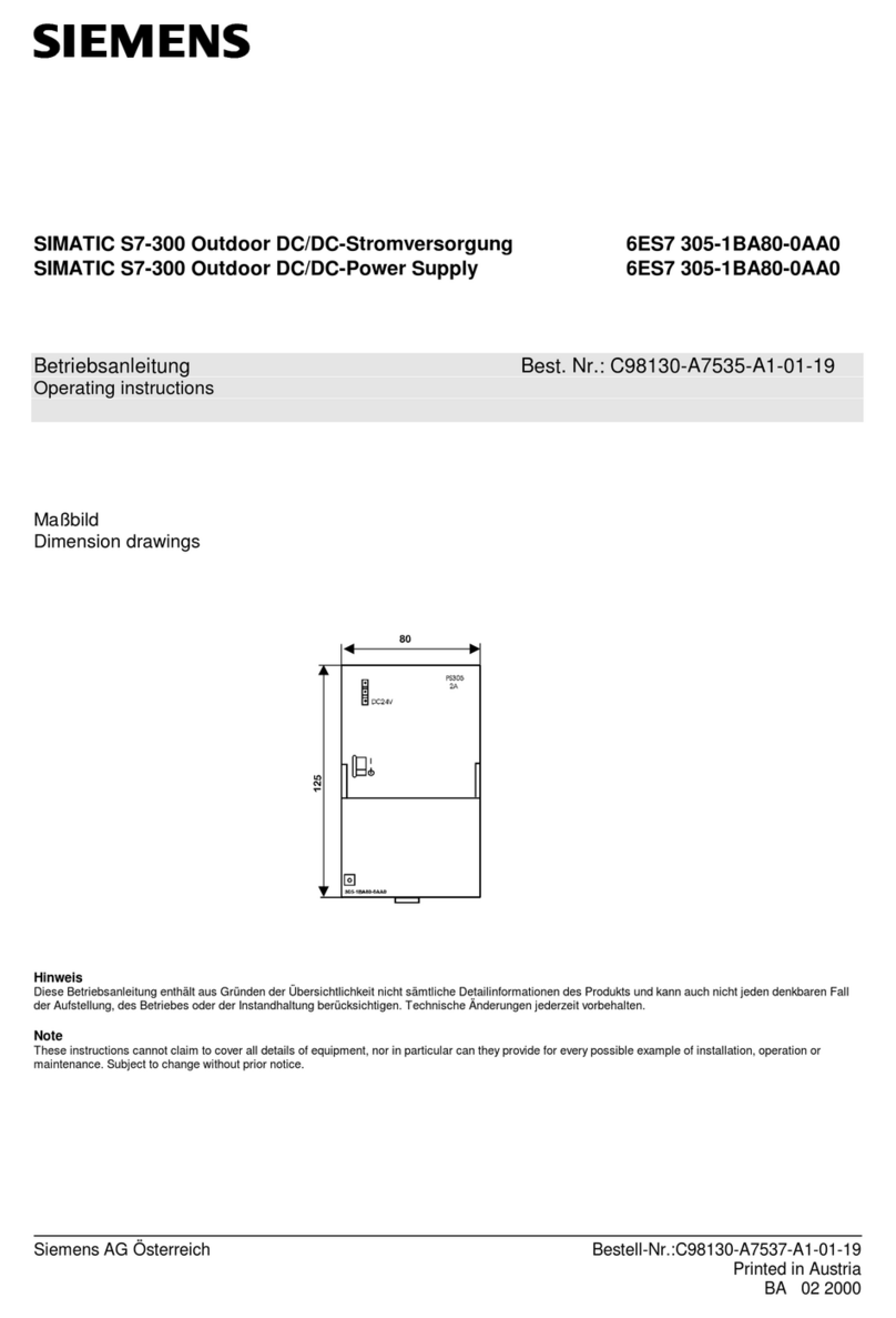 Siemens Simatic S7-300 User manual