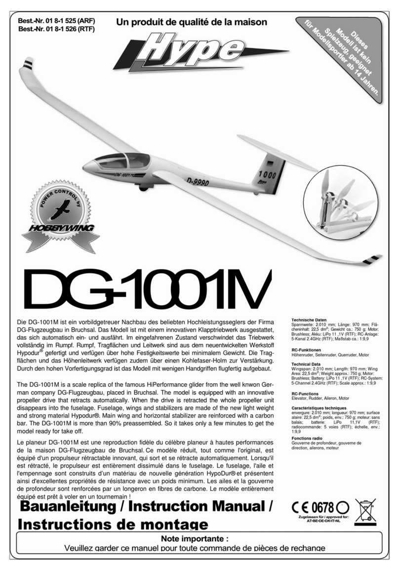 Hobbywing Technology HYPE DG-1001M instruction manual