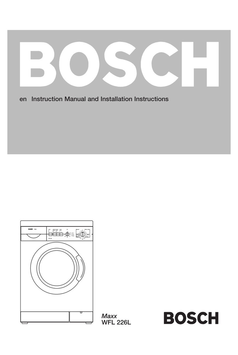 Bosch MAXX WFL 226L Specification sheet